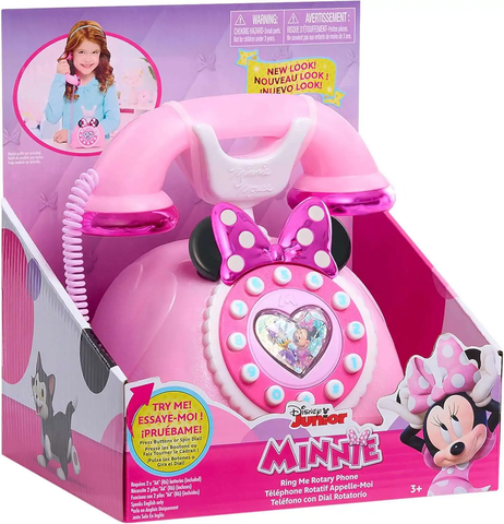  Đồ chơi điện thoại để bàn 88272 Disney Junior Minnie Mouse Ring Me Rotary Phone 