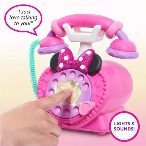  Disney Junior Minnie Mouse Ring Me Rotary Phone 