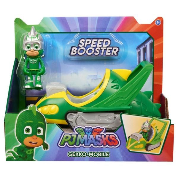 Bộ Xe Và Nhân Vật PJ Masks Speed Boosters Vehicles Gekko  cho trẻ từ 3 tuổi
