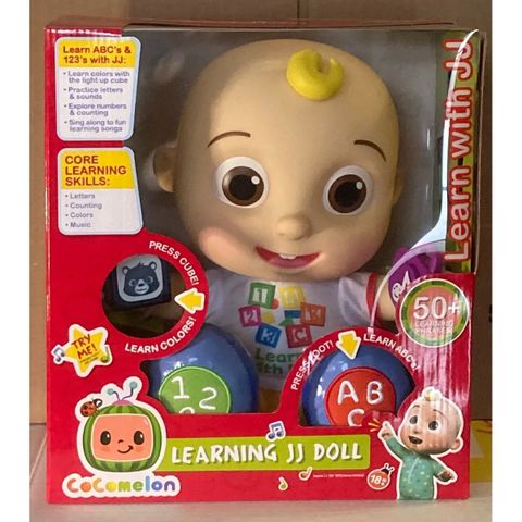  Đồ chơi em bé JJ phát nhạc CoComelon Interactive Learning JJ Doll with Lights, Sounds 