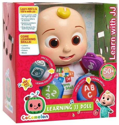  Đồ chơi em bé JJ phát nhạc CoComelon Interactive Learning JJ Doll with Lights, Sounds 