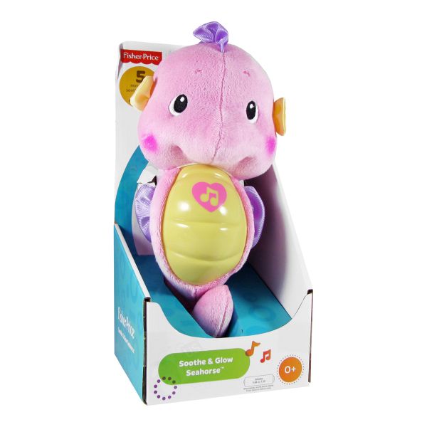 Fisher-Price Soothe N' Glow Crib Toy - Seahorse Pink - DGH73