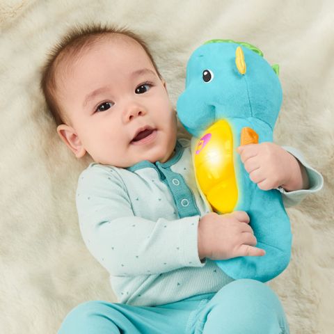  Đồ chơi cá ngựa ru ngủ Fisher-Price Soothe N' Glow Crib Toy - Seahorse Blue - DGH78 