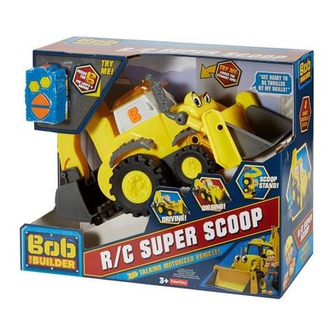  Fisher Price Xe xúc cát biết nói Bob the Builder R/C Super Scoop 