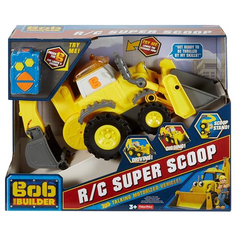  Fisher Price Xe xúc cát biết nói Bob the Builder R/C Super Scoop 