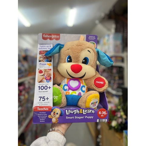  Đồ chơi chó bông học tập Fisher-Price FDF21 Laugh and Learn Smart Stages Puppy 