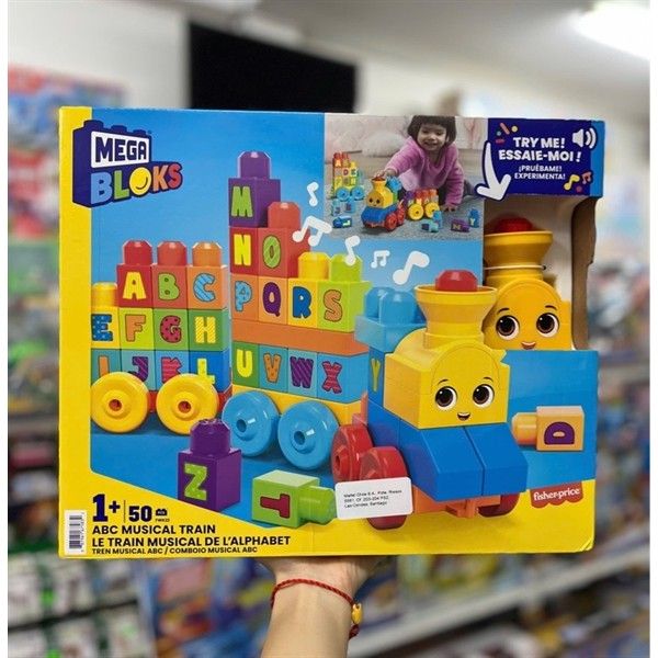 Đồ chơi xếp khối FWK22 Fisher Price Mega Bloks ABC Musical Train