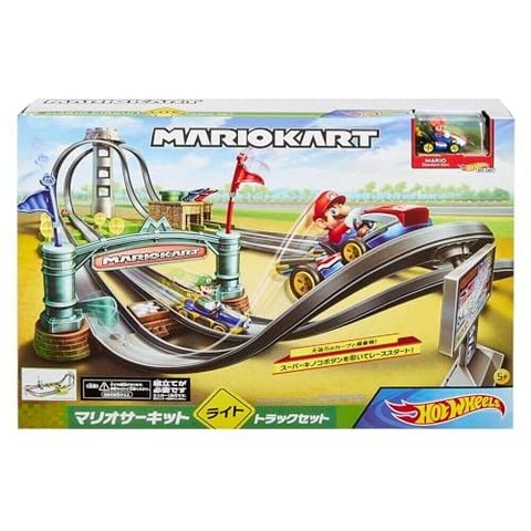  GHK15 Hot Wheels Mario Kart Mario Circuit Lite Track Set 