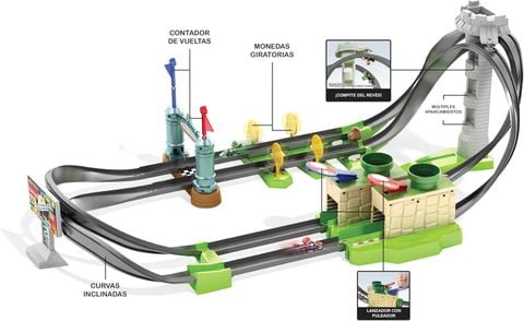  GHK15 Hot Wheels Mario Kart Mario Circuit Lite Track Set 