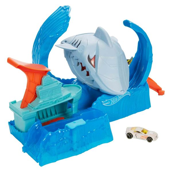 Bộ đồ chơi Mattel Hot Wheels Robo Shark Frenzy Play Set GJL12