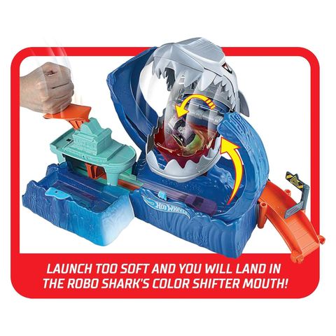  Bộ đồ chơi Mattel Hot Wheels Robo Shark Frenzy Play Set GJL12 