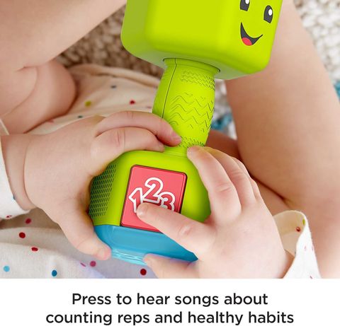  Fisher-Price GJW57- Laugh & Learn Counting Reps Dumbbell 