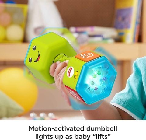  Fisher-Price GJW57- Laugh & Learn Counting Reps Dumbbell 
