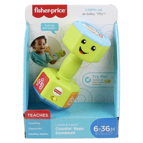  Fisher-Price GJW57- Laugh & Learn Counting Reps Dumbbell 