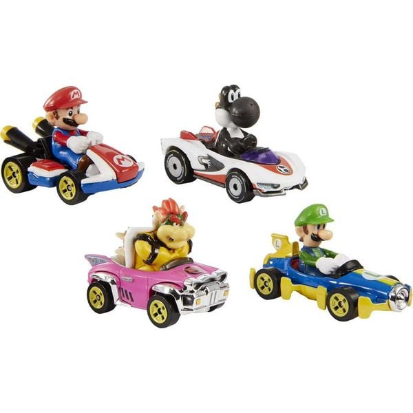 Đồ chơi mô hình xe GLN 53 Hot Wheels Mario Kart Diecast - 4 pcs