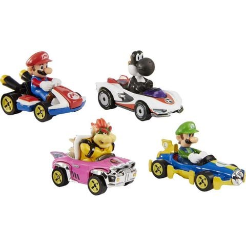  GLN 53 Hot Wheels Mario Kart Diecast - 4 pcs 