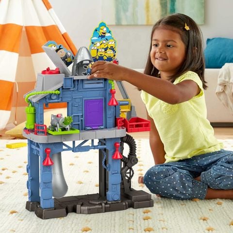  Bộ đồ chơi Imaginext Minions The Rise of Gru Gadget Lair với hình Minion Otto 