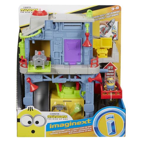  Bộ đồ chơi Imaginext Minions The Rise of Gru Gadget Lair với hình Minion Otto 