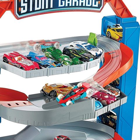  Bộ đường trượt xe GNL70 Hot Wheels City Stunt Garage Play Set Gift 