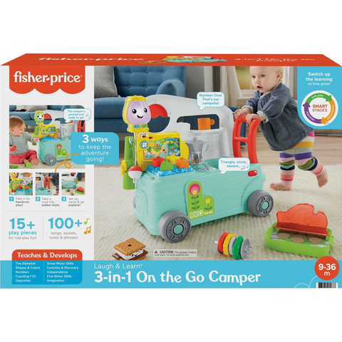 GTJ59 Fisher-Price Laugh & Learn 3-In-1 On The Go Camper 