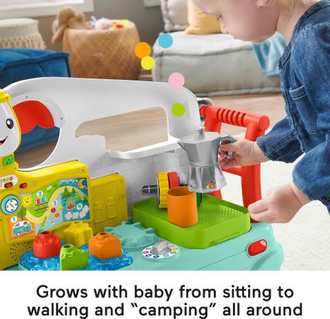  GTJ59 Fisher-Price Laugh & Learn 3-In-1 On The Go Camper 