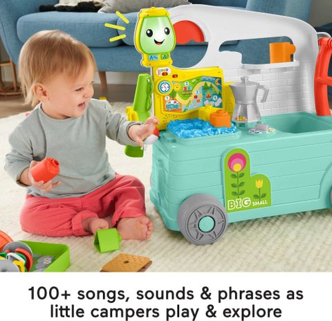  GTJ59 Fisher-Price Laugh & Learn 3-In-1 On The Go Camper 
