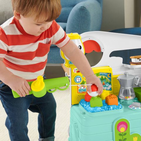  GTJ59 Fisher-Price Laugh & Learn 3-In-1 On The Go Camper 
