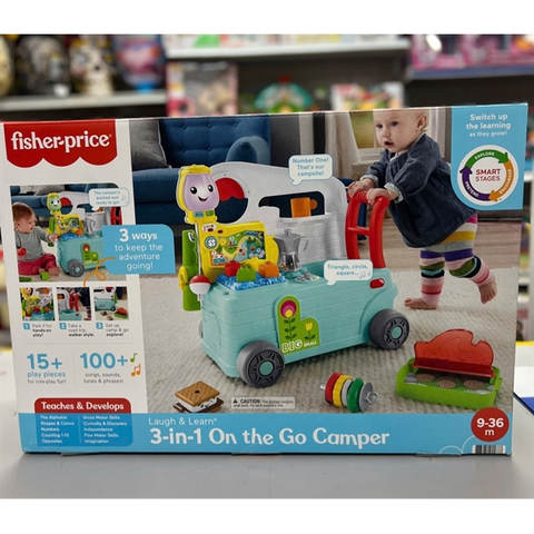  GTJ59 Fisher-Price Laugh & Learn 3-In-1 On The Go Camper 