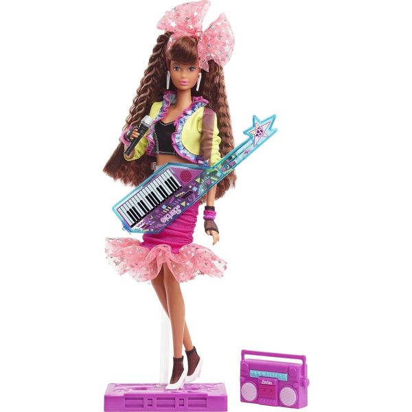 Đồ chơi búp bê Barbie Rewind '80s Edition Collectible Doll with Night Out Look & Music Accessories