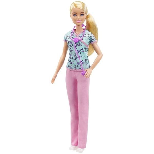 Búp bê GTW39 - Barbie Careers Fashion Doll & Accessory, Nurse
