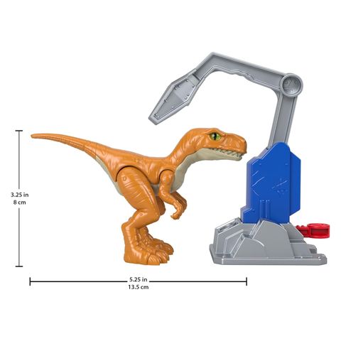  Đồ chơi mô hình khủng long GVV95 Fisher-Price Imaginext Jurassic World Atrociraptor 'Tiger' Dinosaur Figure 