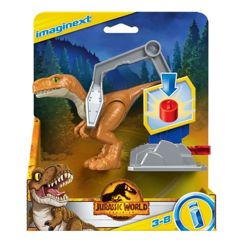  Đồ chơi mô hình khủng long GVV95 Fisher-Price Imaginext Jurassic World Atrociraptor 'Tiger' Dinosaur Figure 