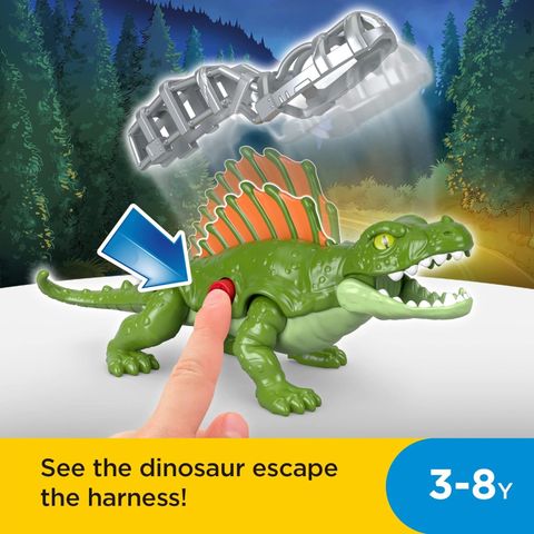  GVV96 Fisher-Price Imaginext Jurassic World Dominion Dimetrodon Dinosaur Toy 