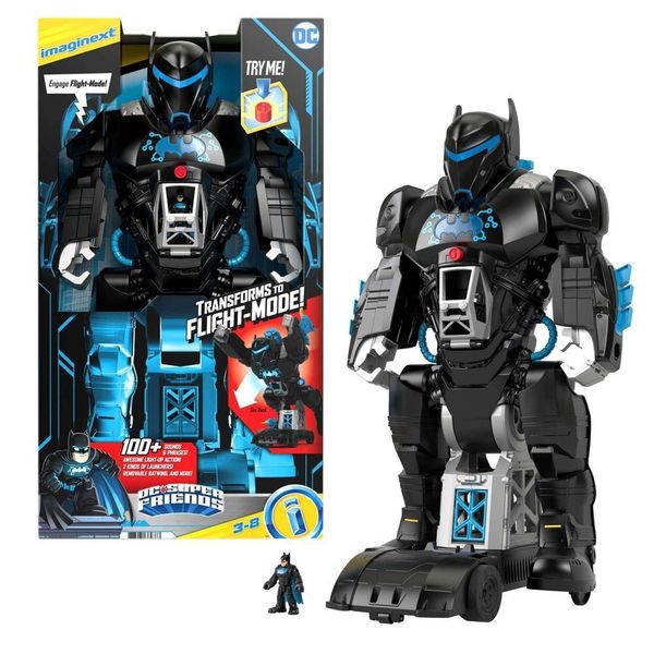 GWT23 Imaginext DC Super Friends Bat-Tech BatBot and Batman Figure