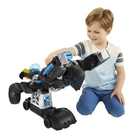  Đồ chơi robot GWT23 Imaginext DC Super Friends Bat-Tech BatBot and Batman Figure 