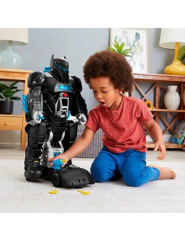  Đồ chơi robot GWT23 Imaginext DC Super Friends Bat-Tech BatBot and Batman Figure 