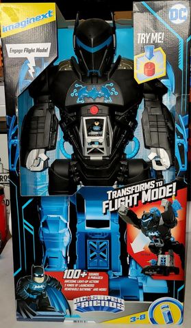  Đồ chơi robot GWT23 Imaginext DC Super Friends Bat-Tech BatBot and Batman Figure 
