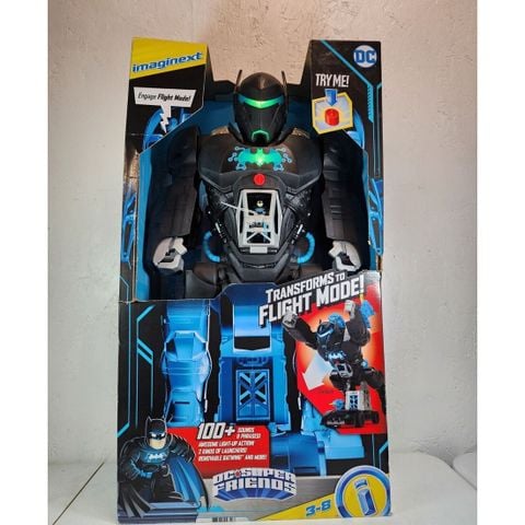  Đồ chơi robot GWT23 Imaginext DC Super Friends Bat-Tech BatBot and Batman Figure 