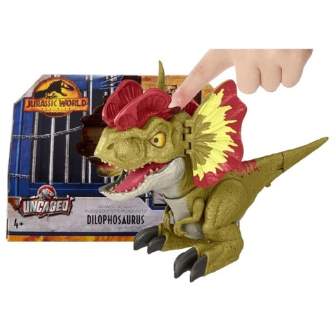  Khủng long GWD69 Jurassic World Dominion Uncaged Rowdy Roars Dilophosaurus Dinosaur Figure 
