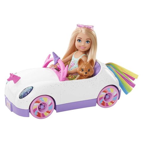  Barbie Club Chelsea Doll & Toy Car 
