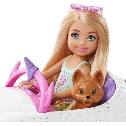  Barbie Club Chelsea Doll & Toy Car 