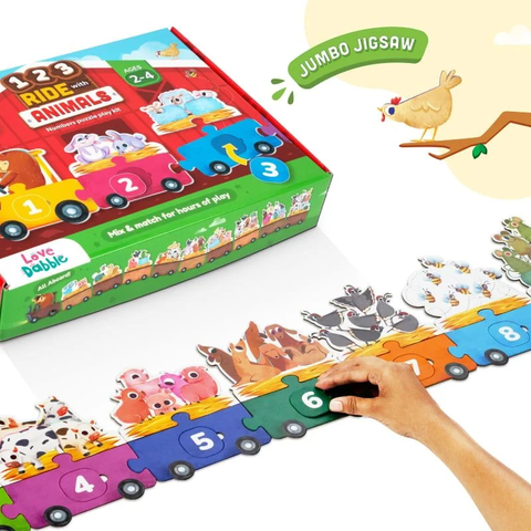  BLM0042 Bộ ghép Chơi mà học 123 - Chủ đề Động vật 