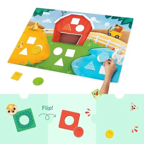  Thực hành Tiếng Anh PlayShifu - Hình dạng và màu sắc trong Trang trại của bé BLM0043 