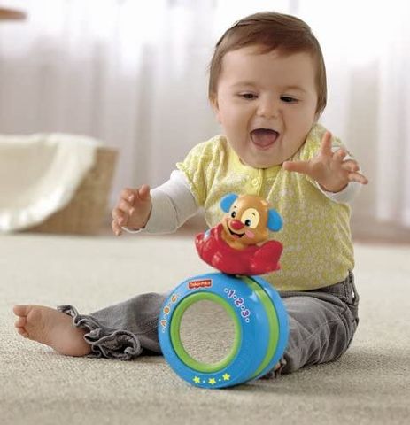  Con lăn Puppy's Crawl-Along Ball Fisher Price Y4231 
