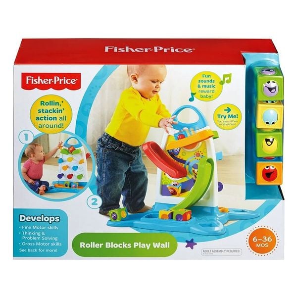 Tường chơi bóng lăn Roller Blocks Play Wall FisherPrice