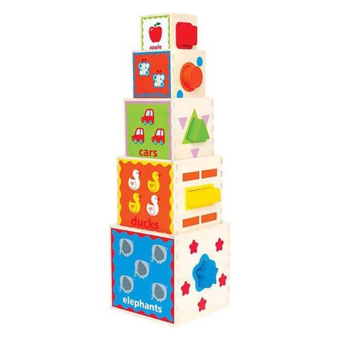  Đồ chơi hộp khối kim tự tháp Hape E0413A 