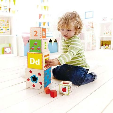  Đồ chơi hộp khối kim tự tháp Hape E0413A 