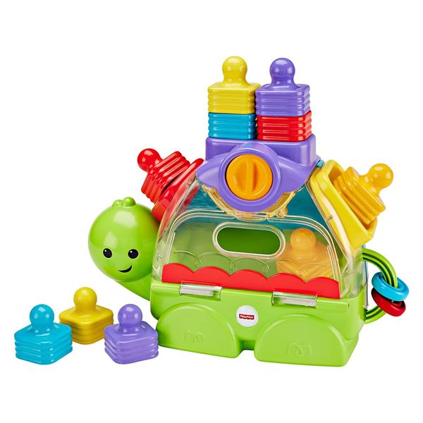 Fisher Price 23win08 com cho bé 1 tuổi - xếp chồng và thả khối rùa con CMY20