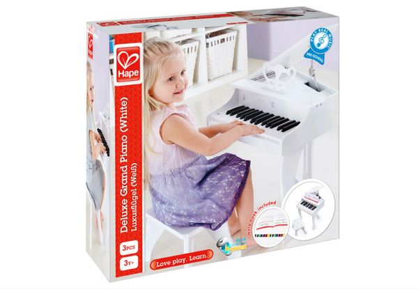 23win08 com đàn piano cao cấp màu trắng Hape E0338A