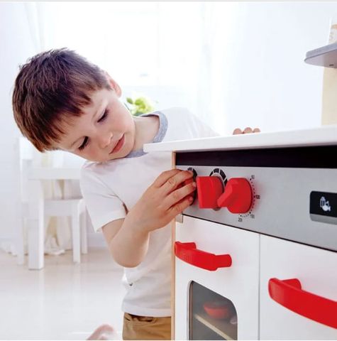  Đồ chơi Bộ bếp trắng Cao cấp White Gourmet Kitchen Hape E3152A 